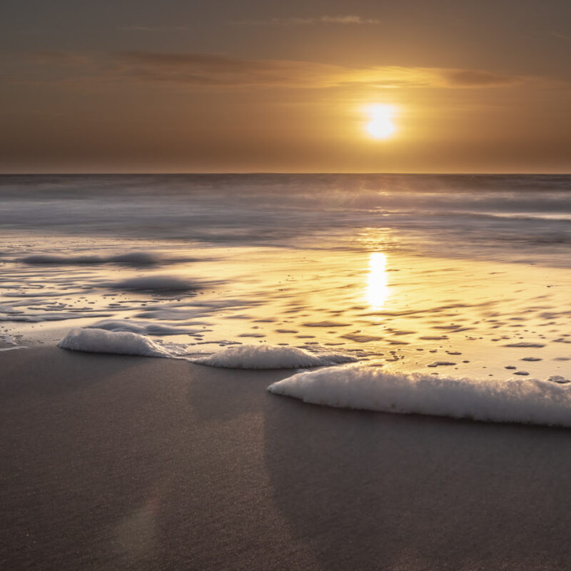 Goldene Stille am Meer