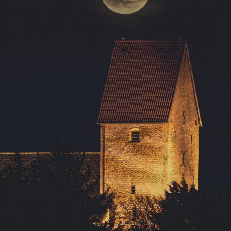 Vollmond über St. Severin