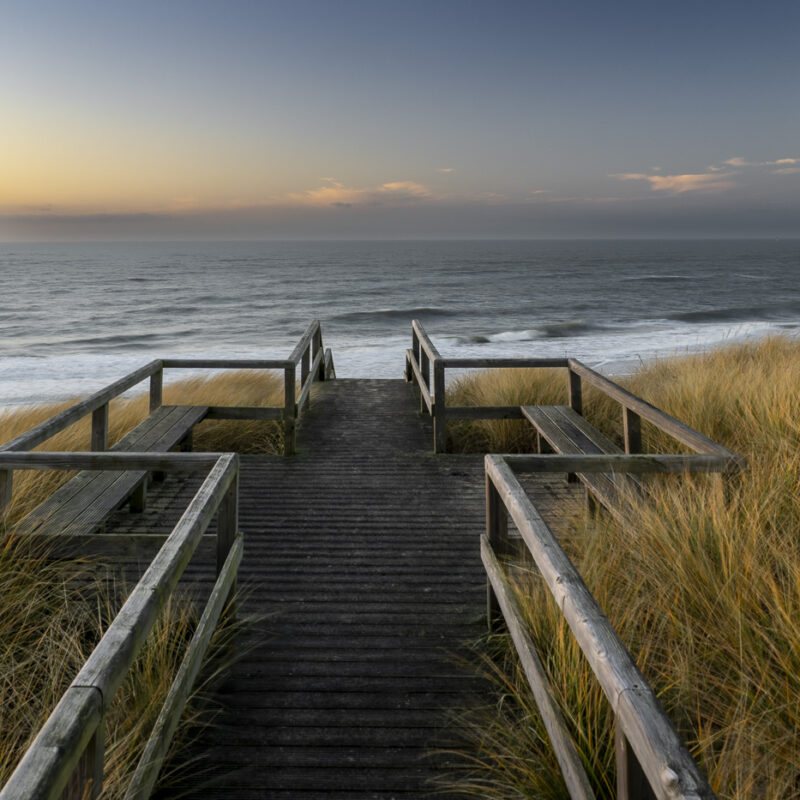 Die Bank am Meer
